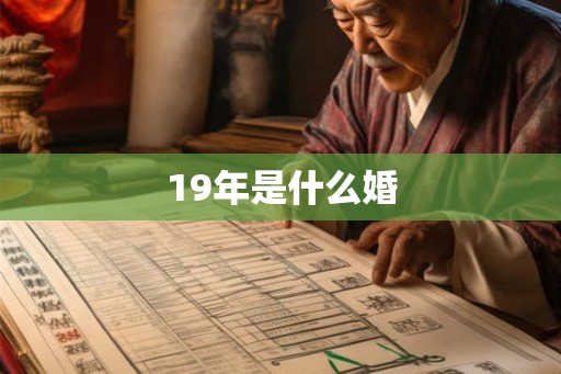 19年是什么婚 19年是什么婚