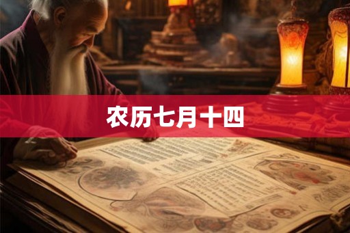 农历七月十四