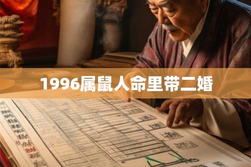 1996属鼠人命里带二婚