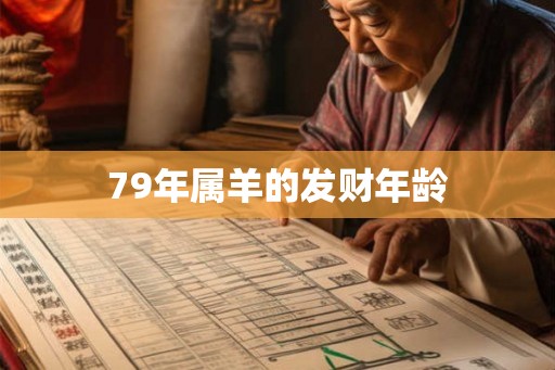 79年属羊的发财年龄