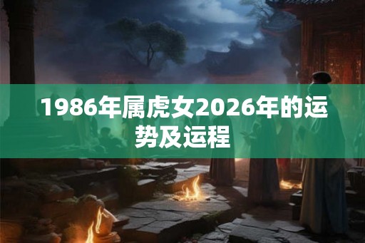 1986年属虎女2026年的运势及运程