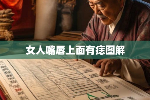 女人嘴唇上面有痣图解
