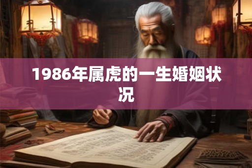 1986年属虎的一生婚姻状况
