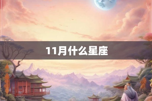 11月什么星座