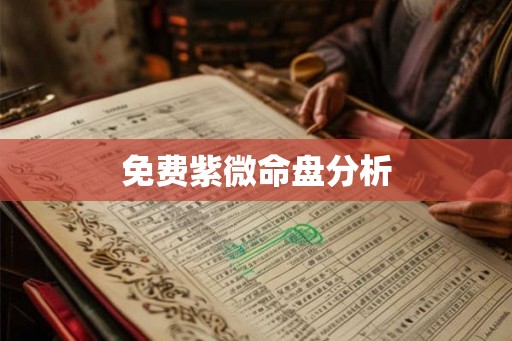 免费紫微命盘分析