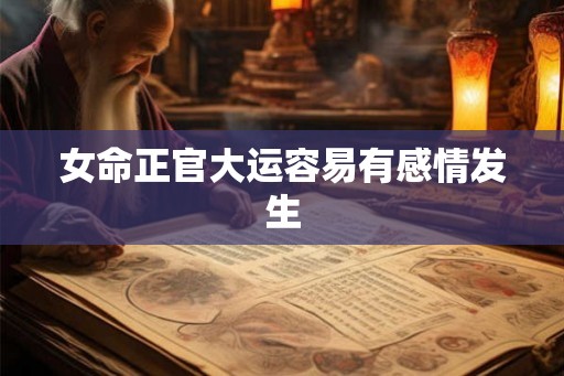 女命正官大运容易有感情发生