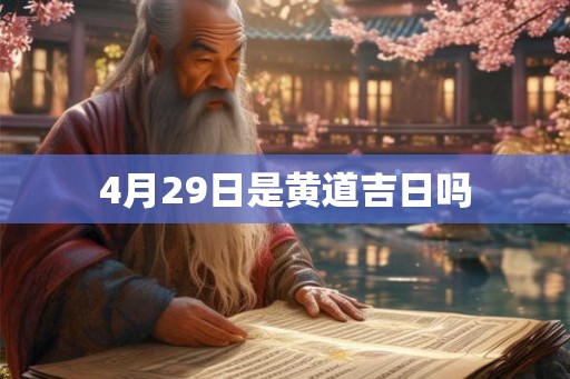 4月29日是黄道吉日吗