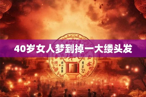 40岁女人梦到掉一大缕头发 40岁女人梦到掉一大缕头发