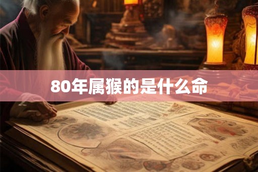 80年属猴的是什么命