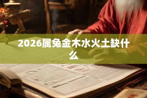 2026属兔金木水火土缺什么 2026属兔金木水火土缺什么