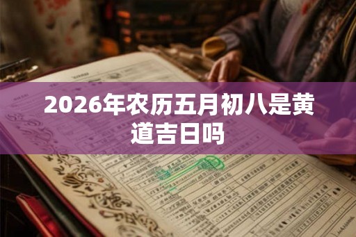 2026年农历五月初八是黄道吉日吗