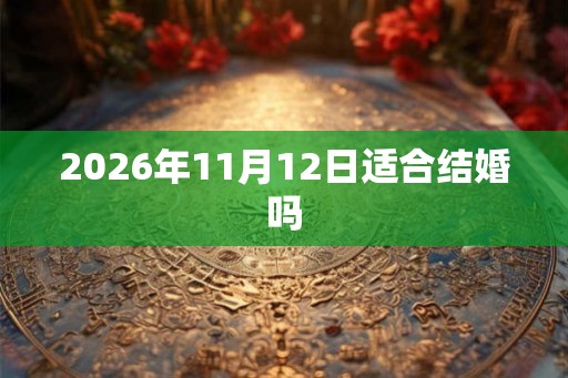 2026年11月12日适合结婚吗 2026年11月12日适合结婚吗