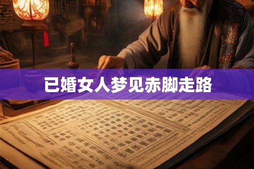 已婚女人梦见赤脚走路