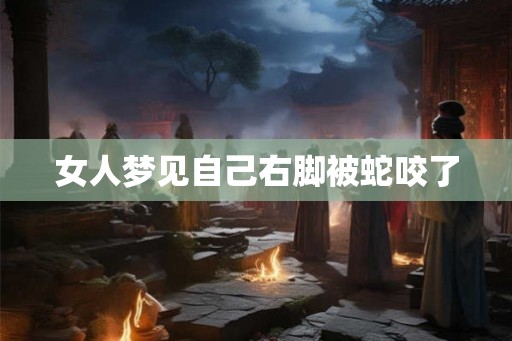 女人梦见自己右脚被蛇咬了 女人梦见自己右脚被蛇咬了
