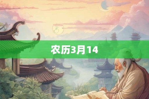 农历3月14