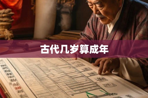 古代几岁算成年