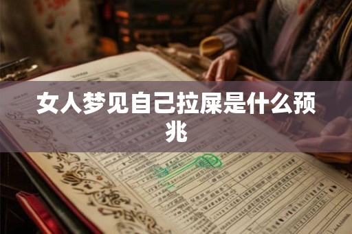 女人梦见自己拉屎是什么预兆