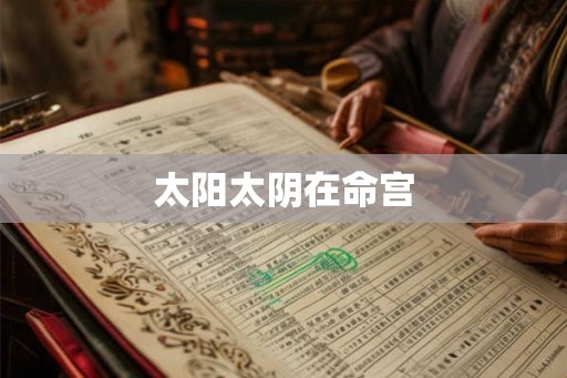 太阳太阴在命宫 太阳太阴在命宫