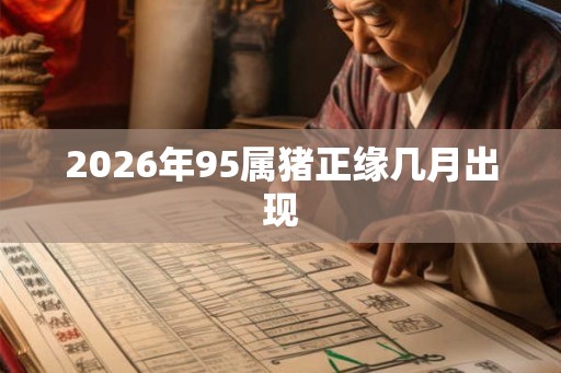 2026年95属猪正缘几月出现