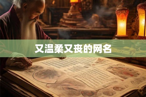 又温柔又丧的网名