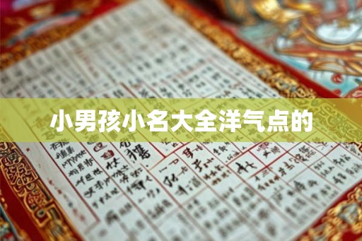 小男孩小名大全洋气点的 小男孩小名大全洋气点的