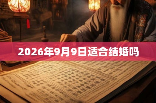 2026年9月9日适合结婚吗 2026年9月9日适合结婚吗