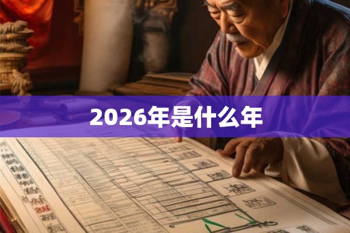 2026年是什么年