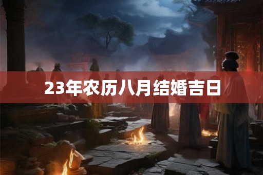 23年农历八月结婚吉日