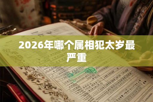 2026年哪个属相犯太岁最严重