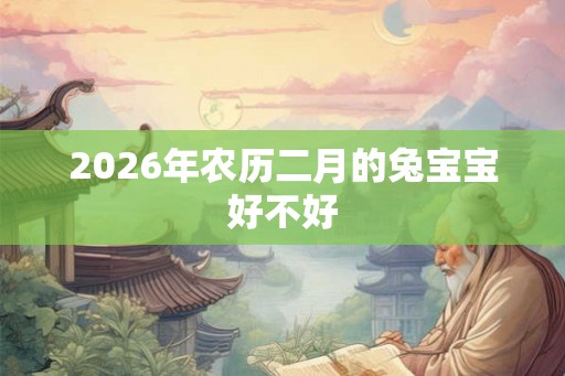 2026年农历二月的兔宝宝好不好 2026年农历二月的兔宝宝好不好