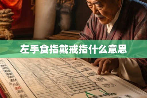 左手食指戴戒指什么意思 左手食指戴戒指什么意思