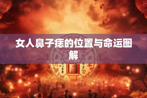 女人鼻子痣的位置与命运图解