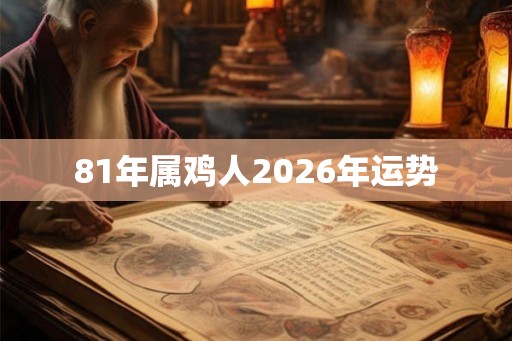 81年属鸡人2026年运势