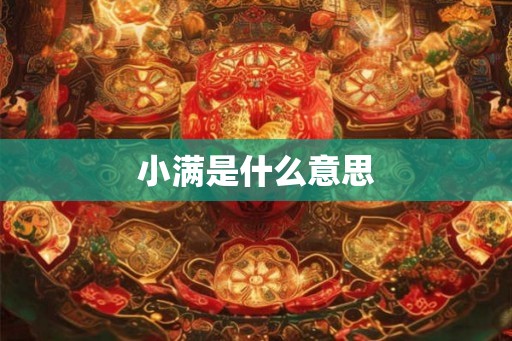 小满是什么意思