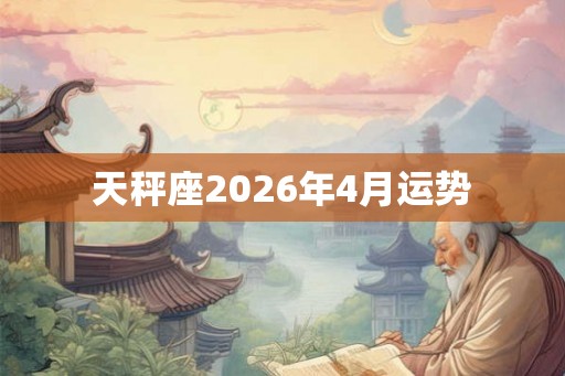 天秤座2026年4月运势 天秤座2026年4月运势
