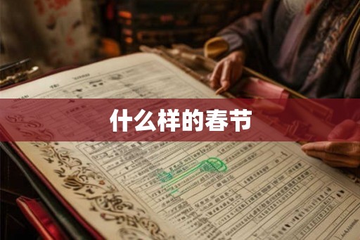 什么样的春节