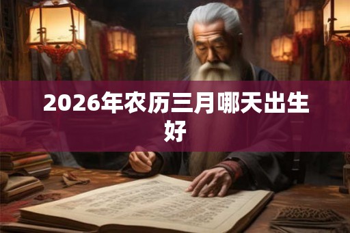 2026年农历三月哪天出生好