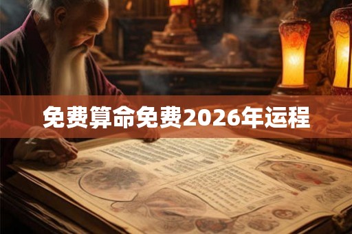 免费算命免费2026年运程 免费算命免费2026年运程