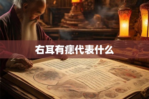 右耳有痣代表什么