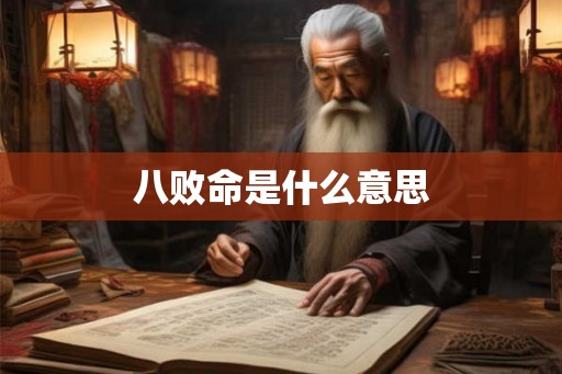 八败命是什么意思