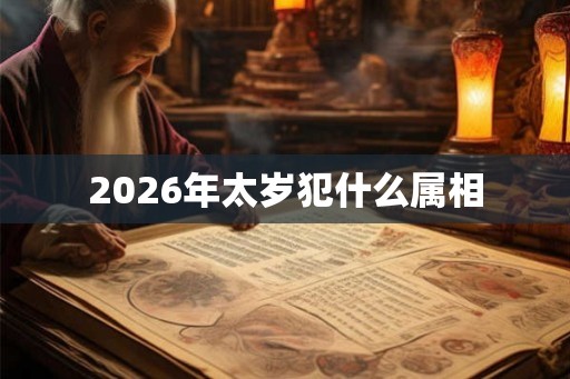 2026年太岁犯什么属相