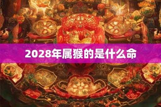 2028年属猴的是什么命