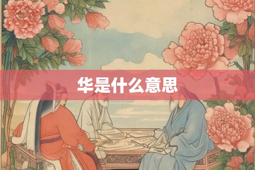华是什么意思