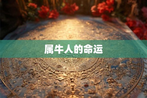 属牛人的命运