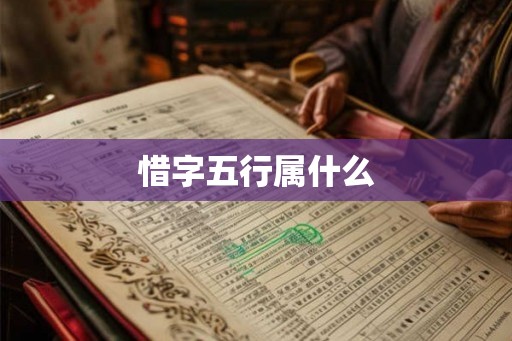 惜字五行属什么