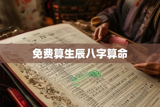 免费算生辰八字算命