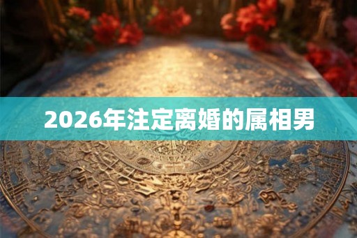 2026年注定离婚的属相男