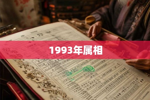 1993年属相