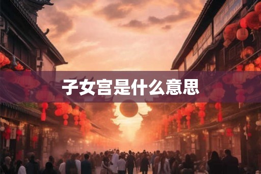 子女宫是什么意思