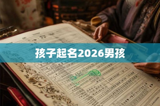孩子起名2026男孩